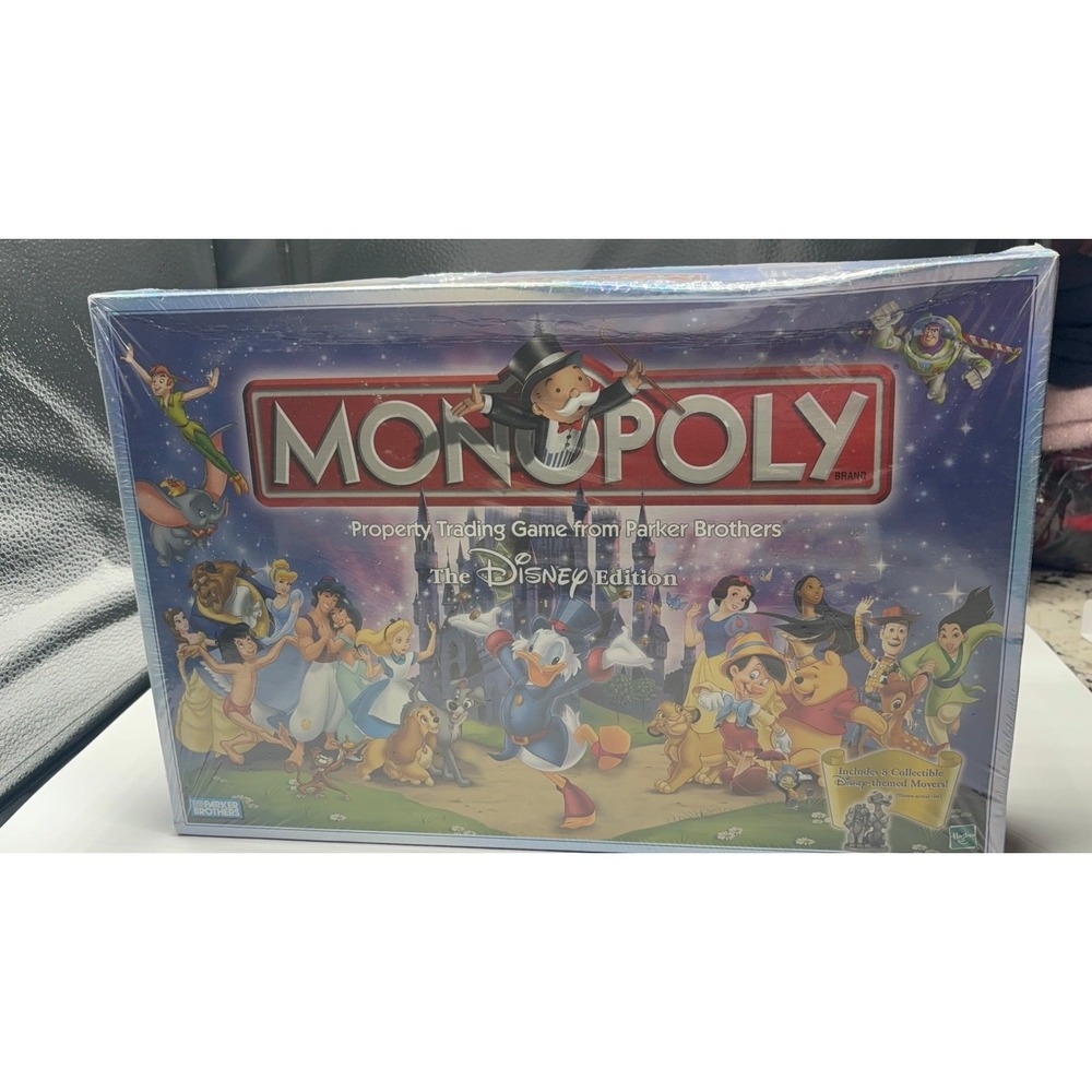 NEW sealed 2001 Disney Edition Monopoly. Disney Edition of Monopoly Parker Bros